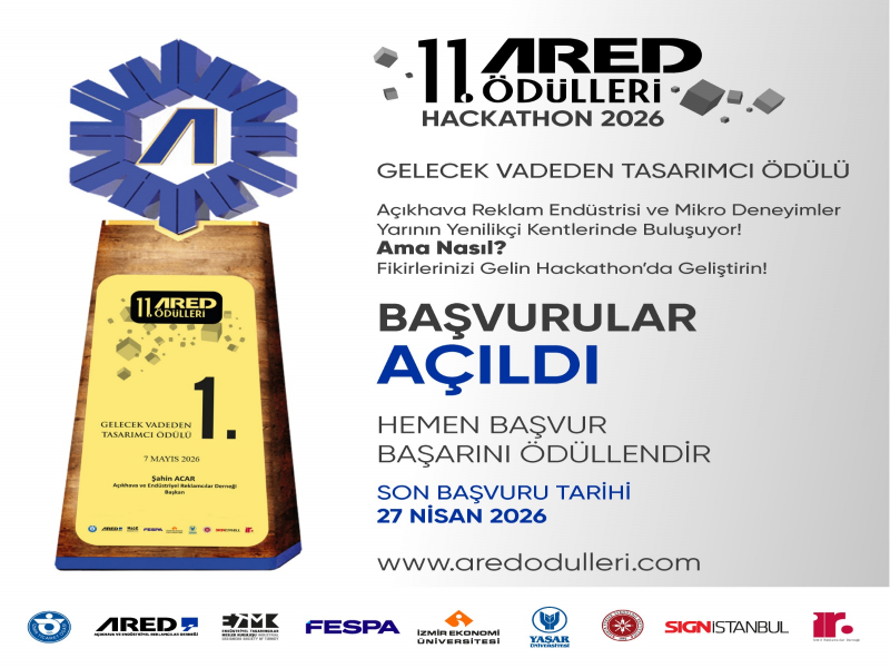11. ARED Ödülleri Hackathon 2026 “Gelecek Vadeden Tasarımcı Ödülü” için başvurular açıldı!