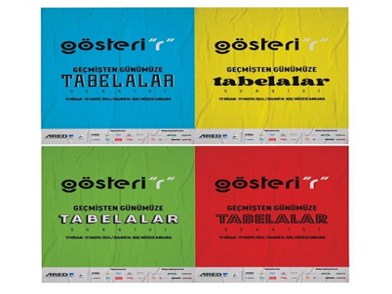 Gösteri”r”  Geçmişten günümüze Tabelalar Sergisi 19 Nisan’da Ankara Rahmi M. Koç Müzesi’nde