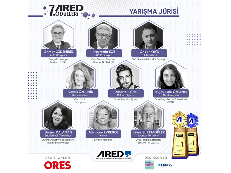 ORES ana sponsorluğunda düzenlenen 7. ARED Ödülleri'21 jürisi açıklandı!