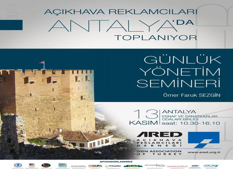 ARED 13 Kasım’da Antalya’da