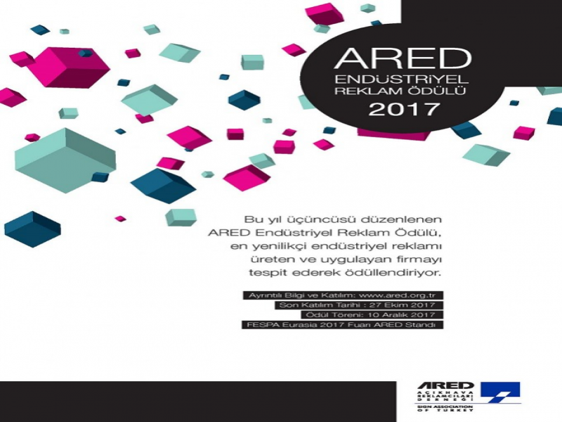 2017 ARED Endüstriyel Reklam Ödülü için Başvurular Açıldı