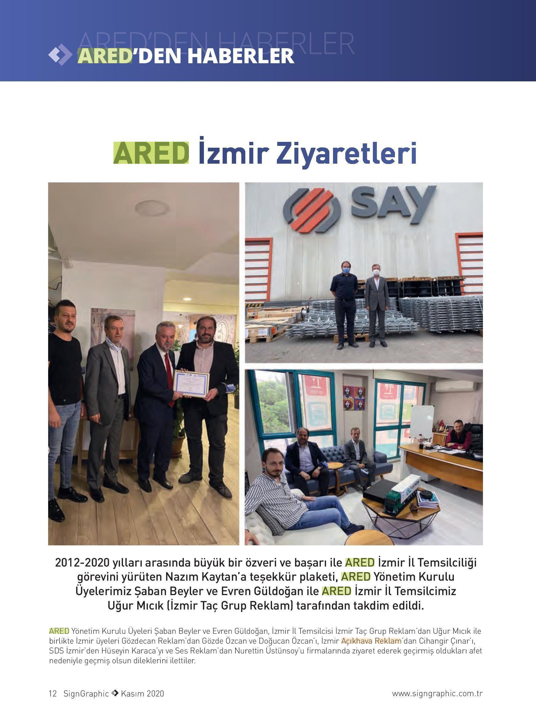 ARED İzmir ziyaretleri