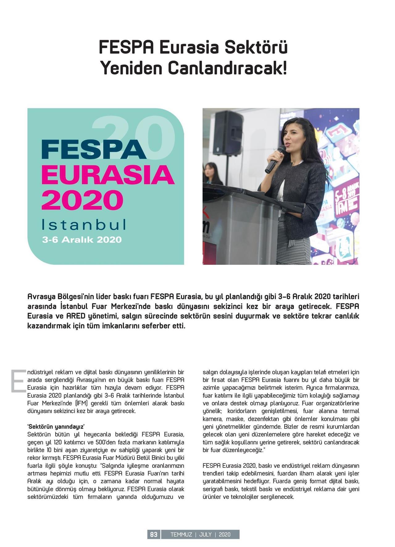 Fespa Eurasia sektörü yeniden canlandıracak