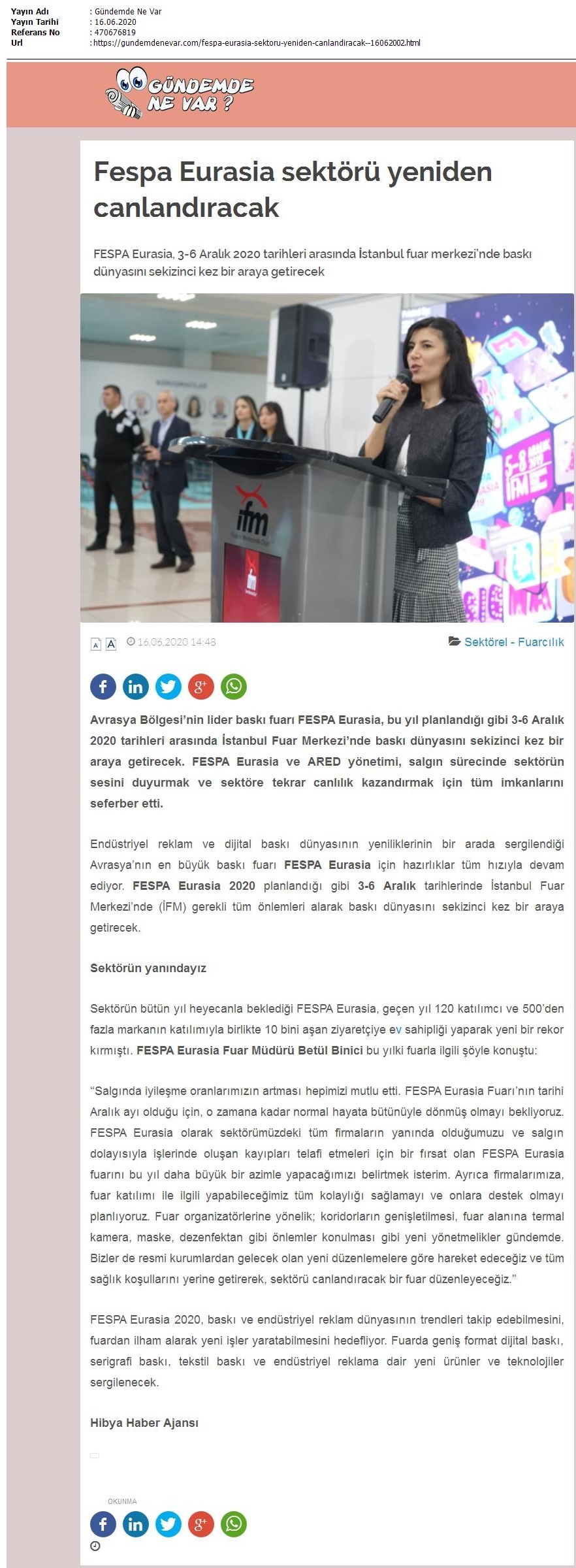 Fespa Eurasia sektörü yeniden canlandıracak