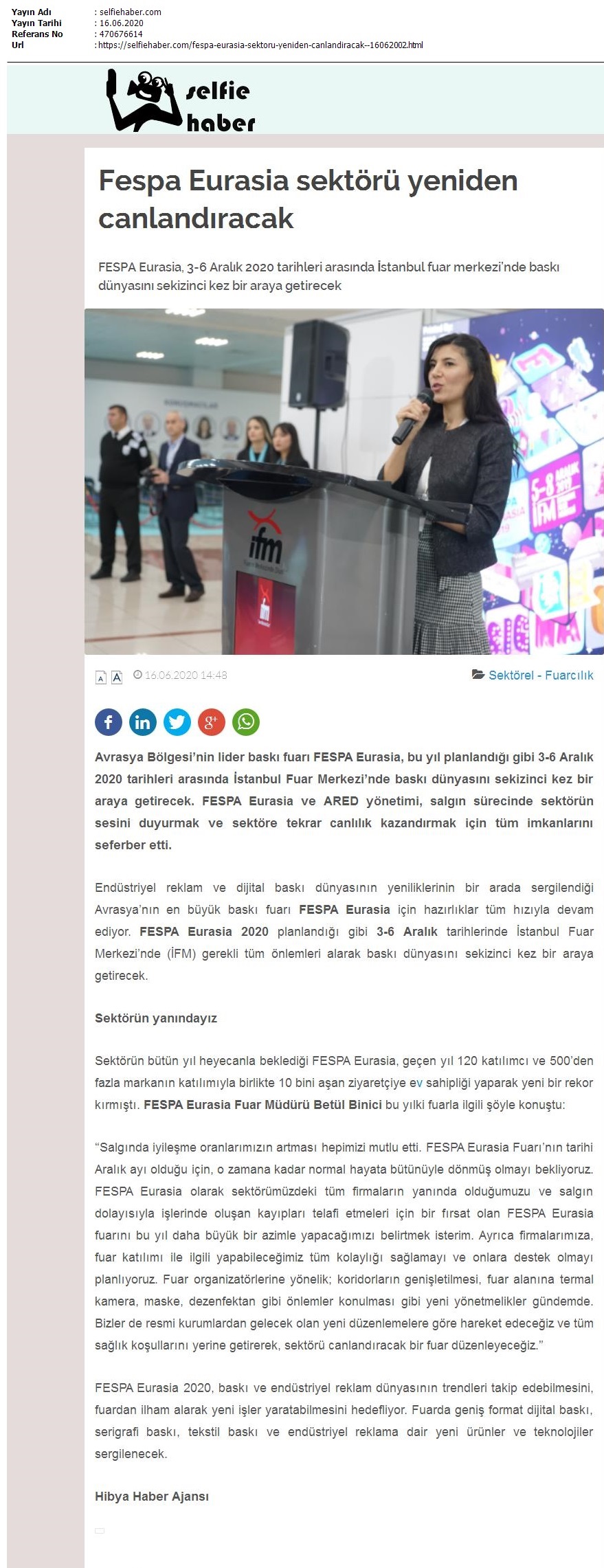 Fespa Eurasia sektörü yeniden canlandıracak