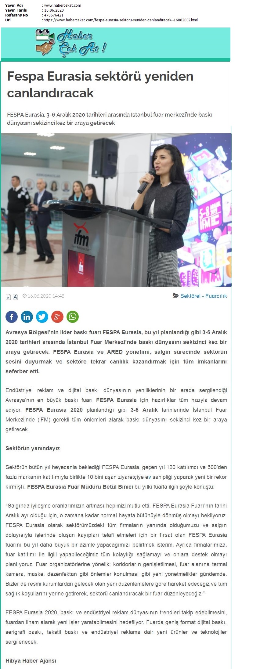 Fespa Eurasia sektörü yeniden canlandıracak